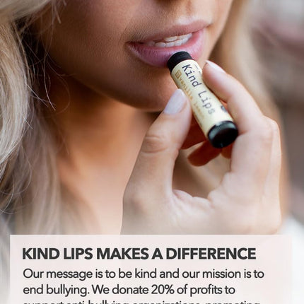Kind Lips Lip Balm - Nourishing & Moisturizing Lip Care for Dry Lips Made from Shea Butter, Beeswax with Vitamin E |Variety Flavor | 0.15 Ounce (Pack of 3)