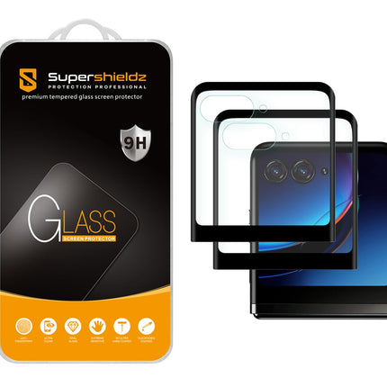 Buy Supershieldz (2 Pack) Designed for Motorola Razr+ / Plus (2023) (Front Screen Only) Tempered Glass Screen Protector in India