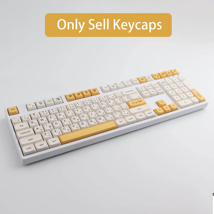 Hyekit PBT Keycaps 137 Keys Dye-Sublimation Keycaps XDA Profile Japanese Keycaps Cute Keycaps for Cherry Gateron MX Switches Mechanical Keyboards