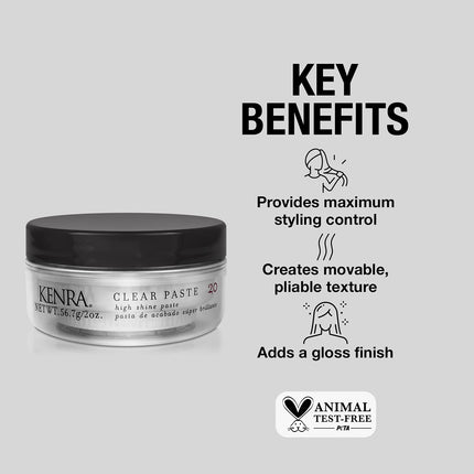 Buy Kenra Clear Paste 20 | High Shine Styler | High Hold & Control | Texturizing | All Hair Types | 2 oz (2-Pack) in India India