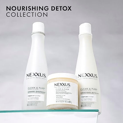 Nexxus Sulfate-Free Hair Scrub To Nourish & Clarify Exfoliating Scalp Scrub Silicone, Dye, & Paraben Free Hair Scrub 10 oz