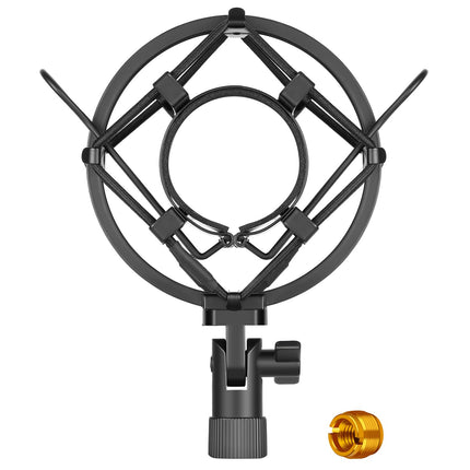Neewer Universal 45MM Microphone Shock Mount for 43MM-46MM Diameter Condenser Mic (Black)