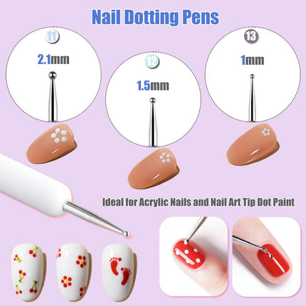 buy KINGMAS 10Pcs Nail Art Brushes, Nail Gel Polish Painting Brush Drawing Pen, Nail Liner Brush and Nai in India