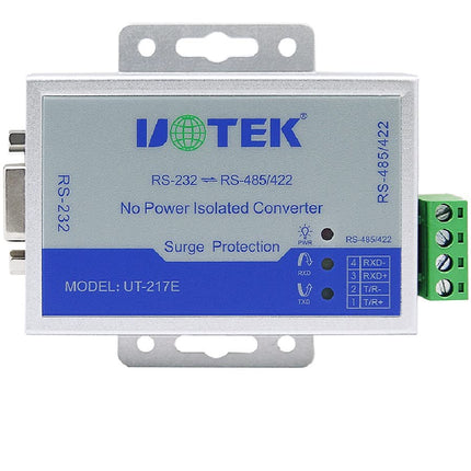 UTEK UT-217E Port-Powered RS-232 to RS-485/422 Wall-Mounted PhotoElectric Isolation