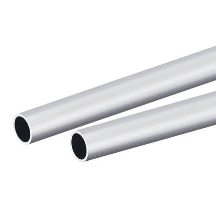 uxcell 6063 Aluminum Round Tube 12mm OD 10mm Inner Dia 250mm Length Pipe Tubing 2 Pcs