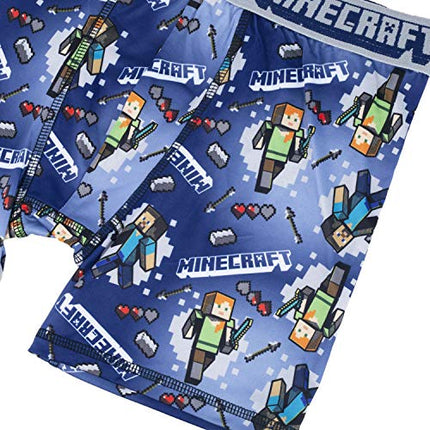 Buy Minecraft boys Underwear Multipacks Boxer Briefs, Minecraft7pkath Bxrbr, 8 US in India