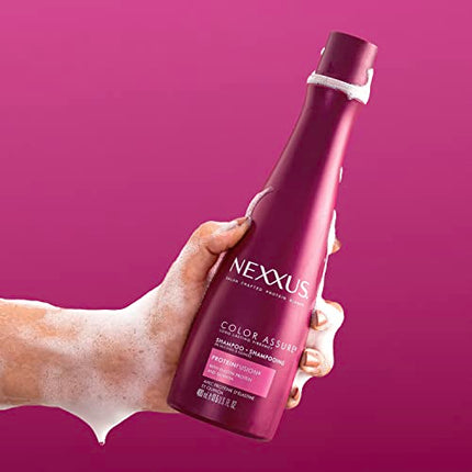 Nexxus Hair Color Assure Sulfate-Free Shampoo with ProteinFusion, For Color Treated Hair Color Shampoo 13.5 oz