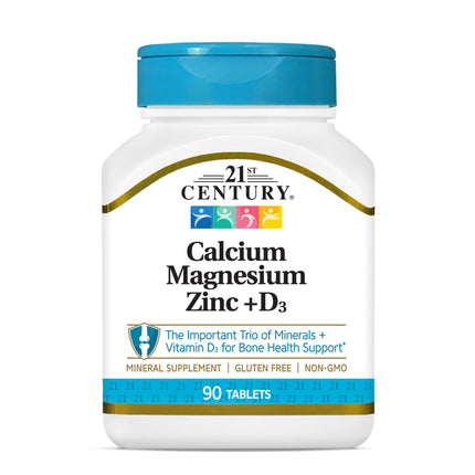 Buy 21st Century Cal Mag Zinc +D Tablets, 90 Count in India India