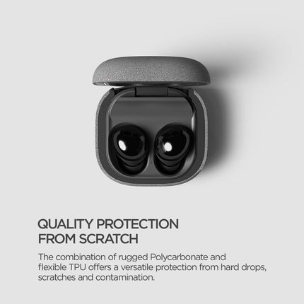 VRS Design Compatible with Galaxy Buds FE (2023), Buds2 Pro Case (2022), Galaxy Buds 2 Case (2021), Galaxy Buds Pro Case (2021), Buds Live, Full Body Shockproof Hard Shell Cover (Modern-Sand Stone)