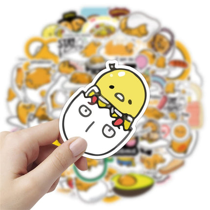 Buy CHVISO 60PCS Japanese Lazy Egg Stickers Kawaii Vinyl Waterproof Stickers for Kids Teens Adults in India.