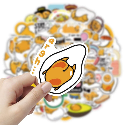 Buy CHVISO 60PCS Japanese Lazy Egg Stickers Kawaii Vinyl Waterproof Stickers for Kids Teens Adults in India.