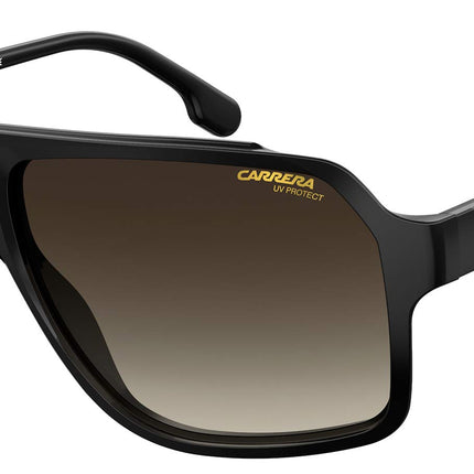Carrera CARRERA 1030/S 807 Black CARRERA 1030/S Rectangle Sunglasses Lens Categ, 62mm