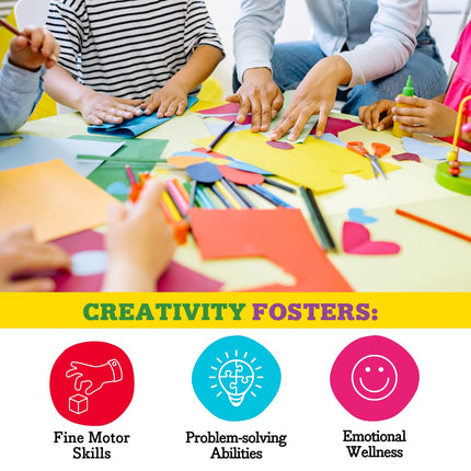 Kid Made Modern Arts and Crafts Kit w/Pipe Cleaners, Pom Poms, Popsicle Sticks, Sequins, Beads, Googly Eyes, and More - A DIY 1000+ Piece Hobby Craft Set for Creative Projects (Ages 8+)