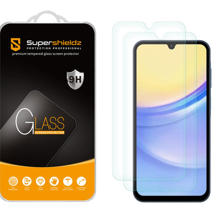 Buy Supershieldz (2 Pack) Designed for Samsung Galaxy A15 5G Tempered Glass Screen Protector, Anti Scratch, Bubble Free in India