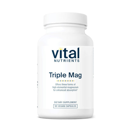 Vital Nutrients Triple Magnesium Complex | Magnesium Glycinate, Malate & Oxide | Vegan Supplement to Support Stress, Bones, Teeth and Muscles* | Gluten, Dairy and Soy Free | 250mg | 90 Capsules