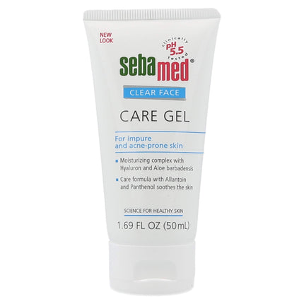 SEBAMED Clear Face Care Gel (50mL) with Aloe Vera and Hyaluronic Acid for Impure and Acne Prone Skin - Made in Germany