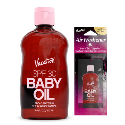 Buy Vacation Baby Oil SPF 30 + Airfreshener Bundle in India