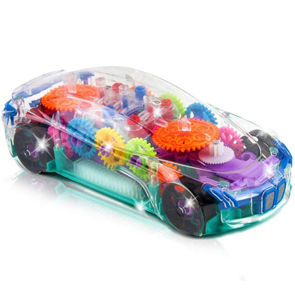 buy ArtCreativity Light Up Transparent Sensory Car Toy for Kids, 1PC, Bump and Go Toy Car with Colorful in India