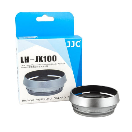 JJC LH-JX100 Silver Metal Lens Hood Adapter Ring for Fujifilm X70 X100 X100S X100T Replaces FUJIFILM AR-X100 Adapter Ring