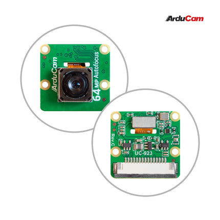 Arducam 64MP Ultra High-Resolution Autofocus Camera Module for Raspberry Pi, Compatible with Raspberry Pi 5/4B/3B+/3B/2B/A+/Zero/W/Zero WH