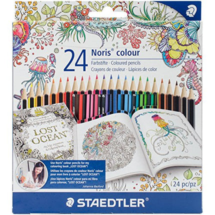 STAEDTLER 185C24JB Colored Pencil Set (24 Piece), Count (Pack of 1)