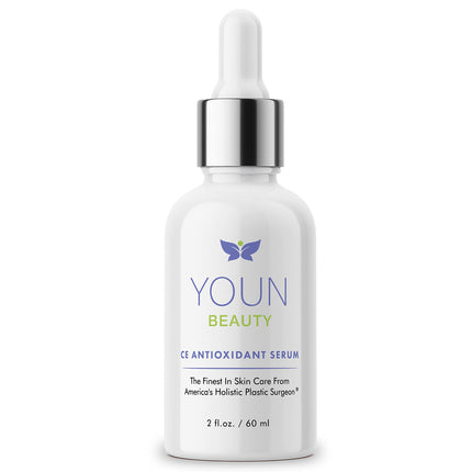 YOUN Beauty 20% Vitamin C Face Serum with Hyaluronic Acid, Ferulic Acid, and Vitamin E by Holistic Plastic Surgeon Dr. Anthony Youn – Anti-Aging, Antioxidant Serum for Face for Skin Hydration, 2 Oz