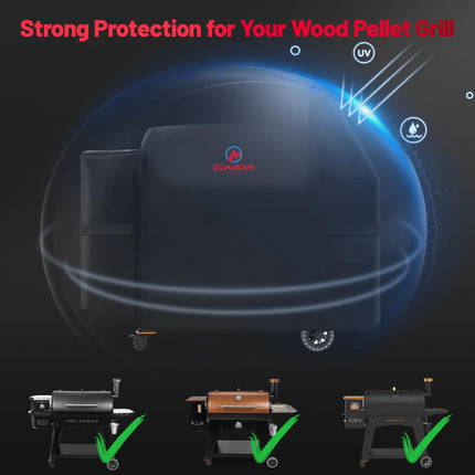 Comnova Grill Cover for Pit Boss Austin XL - 600D Wood Pellet Smoker Cover for Pitboss 1000 Series, Premium Pellet Cover for Pit Boss Austin XL 1000, Rancher XL 1000, 1100 Pro, 1150, and Z Grill 1000