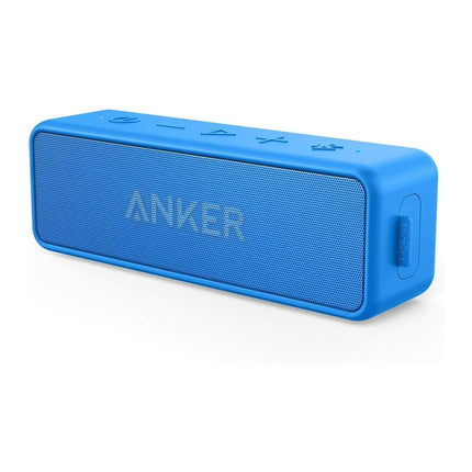 Anker AK-A3105034 Blue Portable Bluetooth Speaker, 12W, 24H Battery Life, Unbelievable Sound, Bass Up Technology, Weatherproof, 2470mAh Battery, 3.5mm AUX-IN, 80db Sensitivity