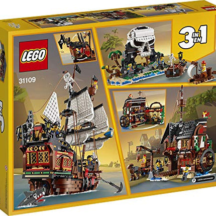 buy LEGO Creator 3 in 1 Pirate Ship Building Set, Kids can Rebuild The Pirate Ship into an Inn or Skull in India