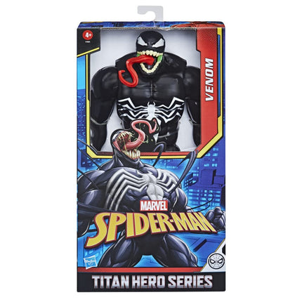 Marvel Titan Hero Series Deluxe Venom Toy 12-Inch-Scale Collectible Action Figure, Kids Ages 4 and Up