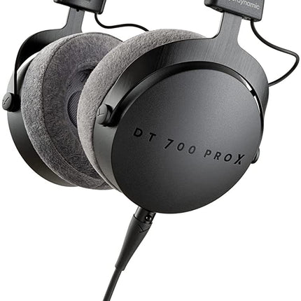 buy beyerdynamic DT 700 Pro X Closed-Back Studio Headphones Bundle with Detachable Cable, Headphone Splitter, Extension Cable, and 6AVE Headphone Cleaning Kit in India