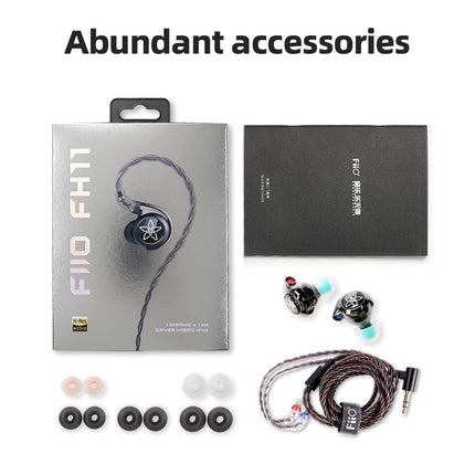 Buy FiiO FH11 HiFi 1DD+1BA Hybrid Driver in-ear IEM Earphone with Detachable 0.78 2Pin Cable in India