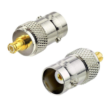 DHT Electronics 2PCS RF coaxial Coax Adapter BNC Female to MCX Male Connector