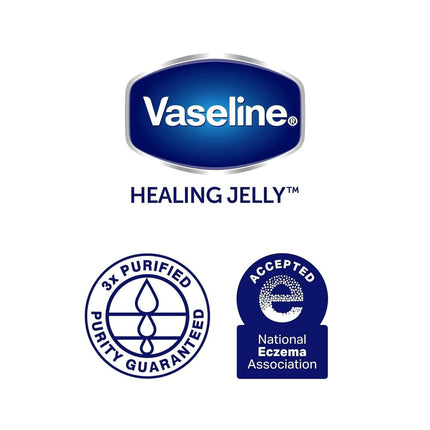 Vaseline Unscented Petroleum Jelly Balm 50ml - Pack of 2, Hypoallergenic, for All Skin Types