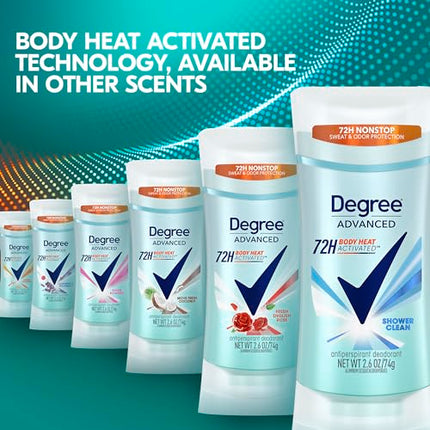 Buy Degree Advanced Antiperspirant Deodorant Shower Clean 72-Hour Sweat & Odor Protection Antiperspi in India