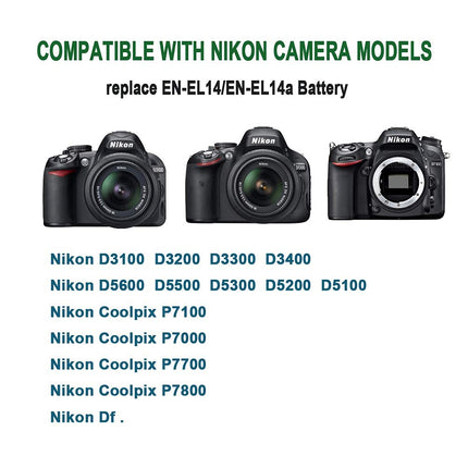 buy TKDY EP-5A EH-5 AC Power Adapter EN-EL14A Dummy Battery for Nikon D3500 D3400 D3200 D5100 D5200 D5300 in India