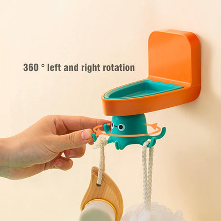 360-Degree Rotatable Six-Claw Hook: Wall Hanging Kitchen Storage Hook