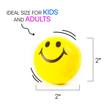 Buy Neliblu 24 Pack Smile Stress Balls for Kids and Adults - 2" Stress Balls in Bulk - Neon Yellow Funny in India