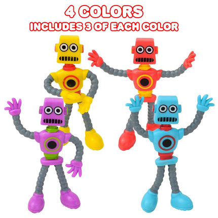 Buy ArtCreativity Bendable Robot Figures, Set of 12 Flexible Men, Birthday Party Favors for Boys and Girls in India.