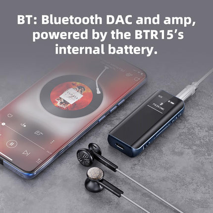 Buy FiiO BTR15 Headphone Amps Bluetooth 5.1 Receiver High Resolution 384K/32Bit Native DSD256 USB DAC Supports LDAC/aptX HD/MQA in India