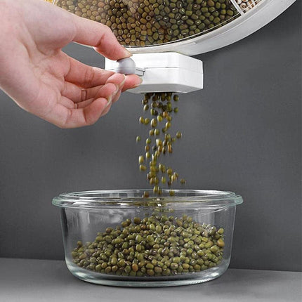 Maxbelll Wall Mounted 360° Rotatable Cereals Grain Storage