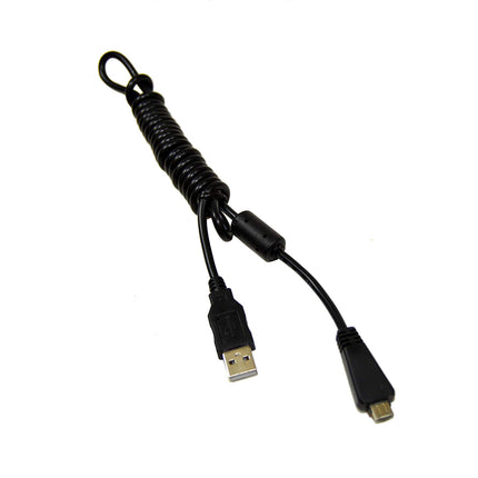 HQRP USB Data Cable Cord Compatible with Sony Cyber-Shot DSC-W560, DSC-W570, DSC-W580 Digital Camera