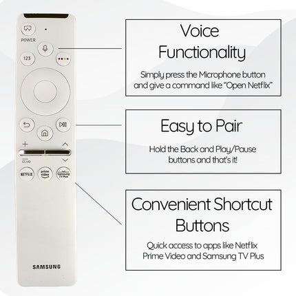 OEM Smart Voice Remote Control fit for All Samsung Frame TVs LS03R LS03T LS03A LS03B LS03C LS03D with Art Mode and Shortcut Keys