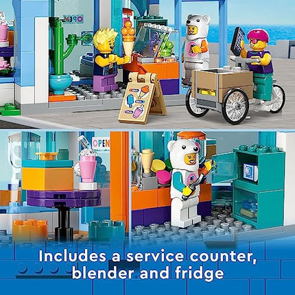 buy LEGO City Ice-Cream Shop 60363 Building Toy Set, Includes a Cargo Bike, 3 Minifigures and Lots of Fun in India