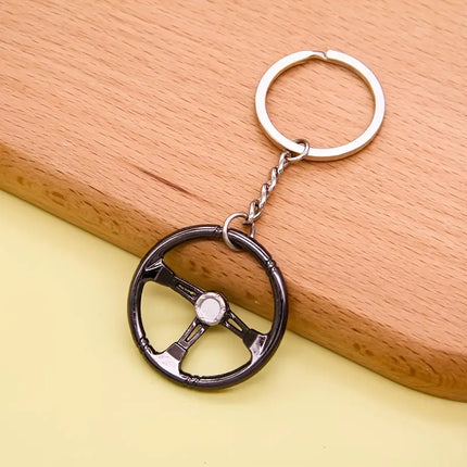 Maxbell Racing Steering Wheel Cool Modified Car Key Chain - Rev Up Your Style