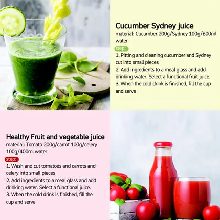 Cucumber and Fruit Juice Maker 