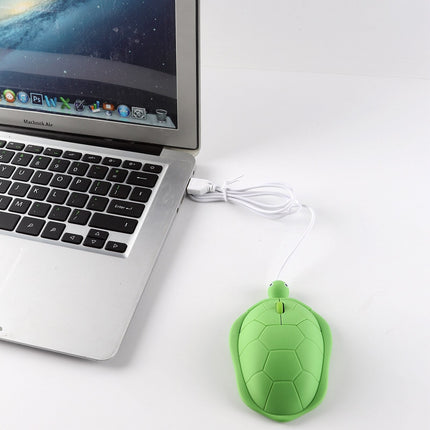 Portable Wired Mouse for Laptop: Turtle Shaped Cute Mouse
