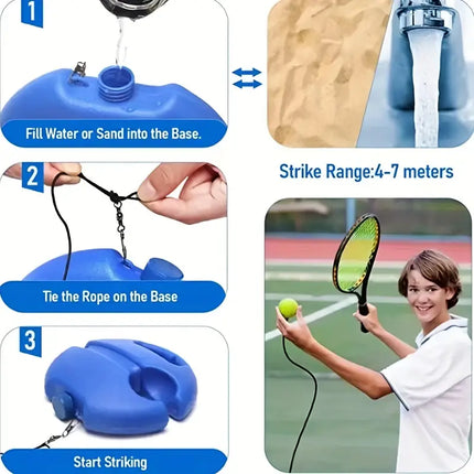 How to use tennis trainer rebound ball for solo tennis trainer