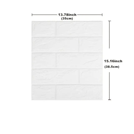 3d brick wall sticker::3D White Brick Wallpaper::DIY Wallpaper::waterproof wall stickers for kitchen