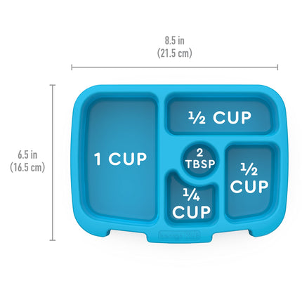 Bentgo® Kids Prints Tray with Transparent Cover - Reusable, BPA-Free, 5-Compartment Meal Prep Container with Built-In Portion Control for Healthy Meals At Home & On the Go (Dinosaur)